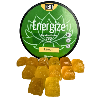 Energize Lemon Hard Candy CBG Candy