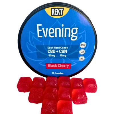 Evening Black Cherry Hard Candy CBD CBN candy